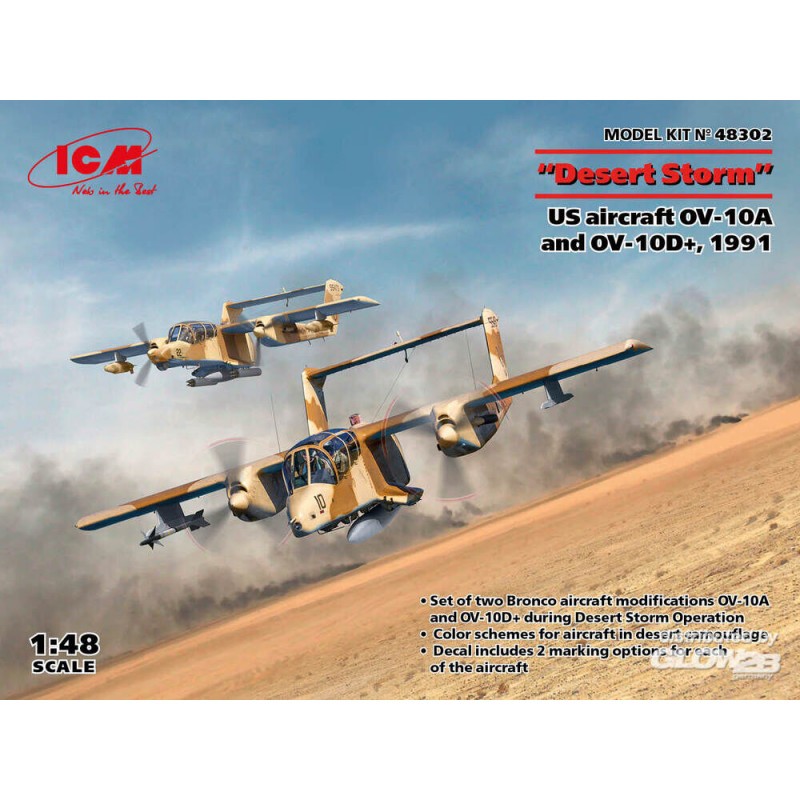 Desert Storm'. US aircraft OV-10A and OV-10D+, 1991 Model kit