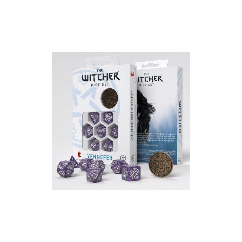 The Witcher dice pack Yennefer Lilac and Gooseberries (7) Dices