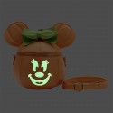 Disney Loungefly Handbag Glow Face Pumpkin Minnie Figural Bag