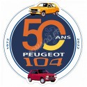 PEUGEOT 104 1972 BLUE Diecast model car