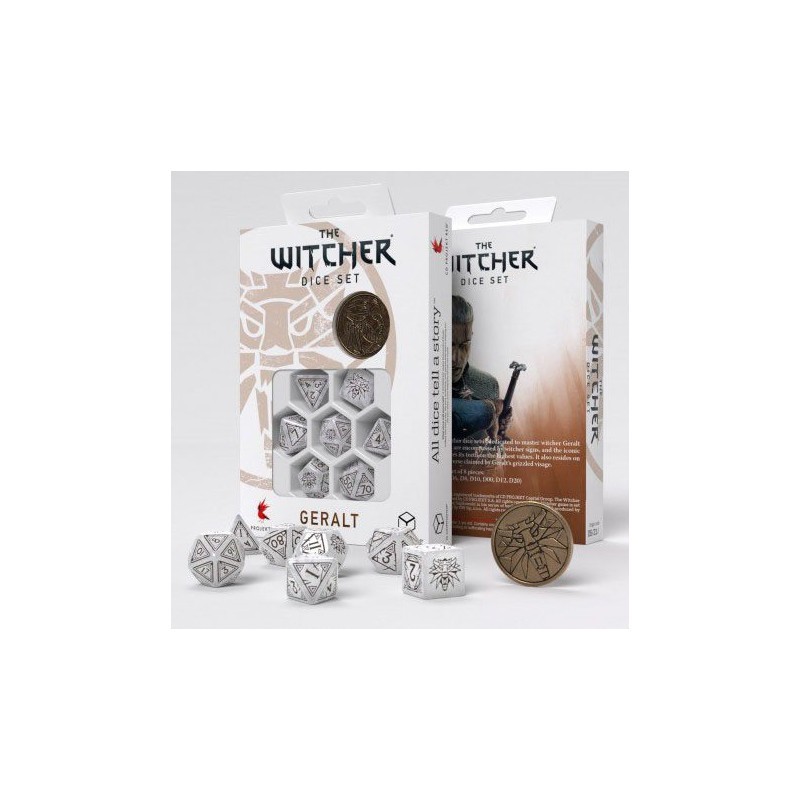 The Witcher dice pack Geralt The White Wolf (7) Dices
