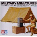 Tent Set and Afrika Korps radio operator LTD Re-issue Diorama accessories