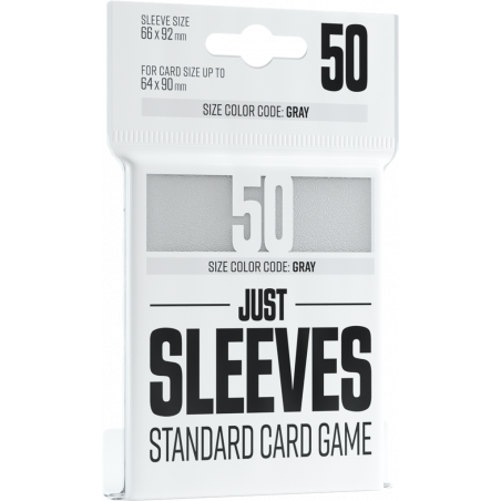 GG: 50 Just Sleeves - Standard Card Game White 