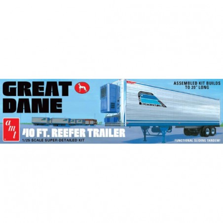 Plastic Truck Model Kit - Great Dane 40ft 1:25 Refrigerator Trailer 