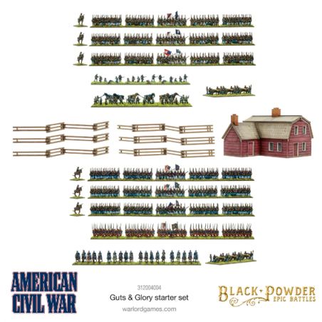 BP Epic Battles: Amercan Civil War Guts & Glory Starter Set (English) Add-on and figurine sets for figurine games