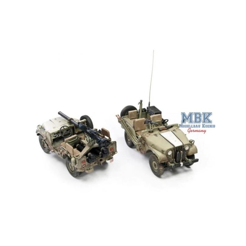 M38A1 / CJ-5 Siyur Recce + Tolar fire support veh. Military model kit