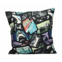 JAWS POSTER COLLAGE SQUARE CUSHION Pillow