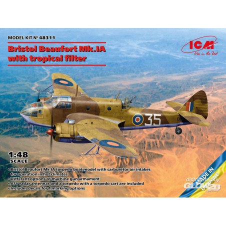 Bristol Beaufort Mk.IA with tropical filter Model kit