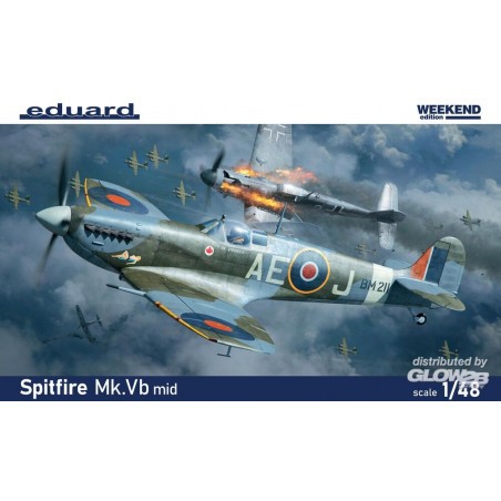 Spitfire Mk.Vb mid, Weekend edition Model kit