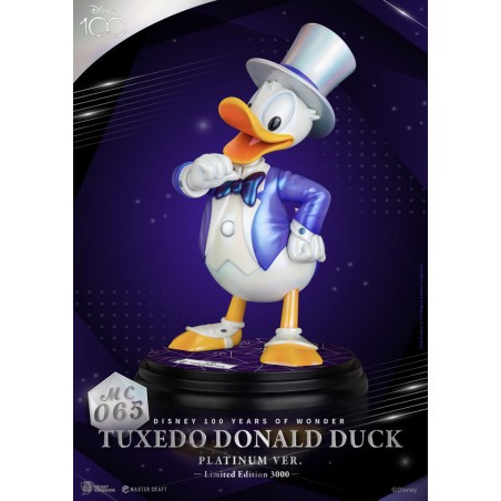 Disney 100th Master Craft Tuxedo Donald Duck (Platinum Ver.) Figurine