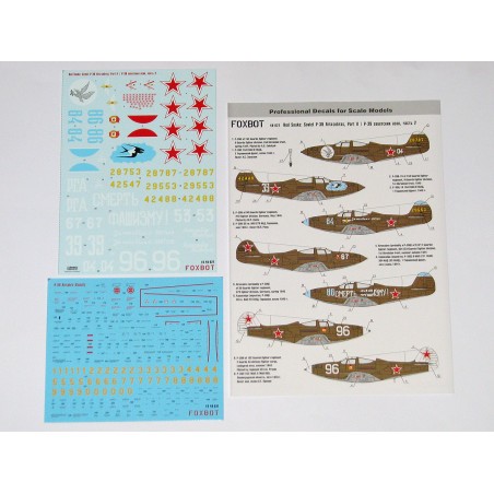 Decals Red Snake: Soviet Bell P-39 Airacobras and Stencils 