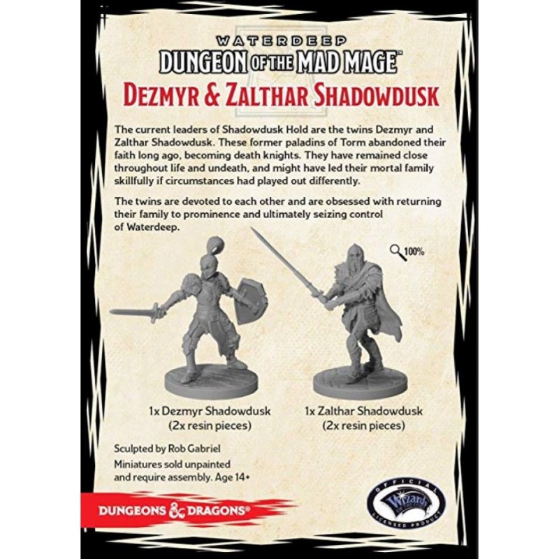 D&D ZALTHAR &DEZMYR SHADOWDUSK MINIATURE GF9-BATTLEFRONT