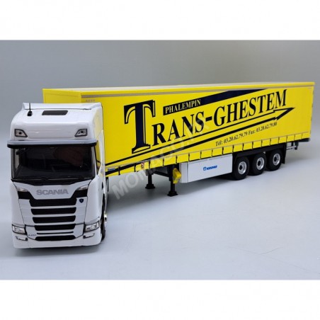 SCANIA 500S TRAILER TAUTLINER "TRANSGHESTEM" Die cast truck