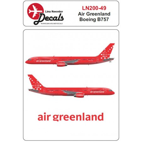 Decals Air Greenland Boeing 757 