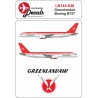 Decals Greenlandair Boeing 757 