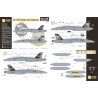 Decals Boeing EA-18G Super Hornet Rooks and Yellow Jackets 