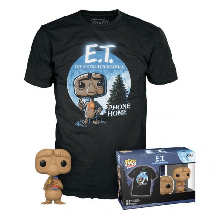 ET, the extra-terrestrial POP! & Tee set and T-Shirt ET w/Reeses 