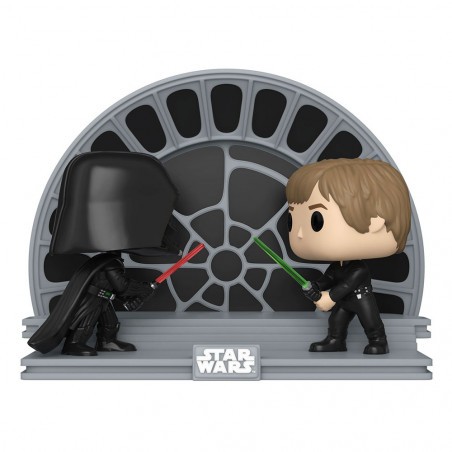 Star Wars Return of the Jedi 40th Anniversary Pack 2 POP Moment! Vinyls Luke vs Vader 9 cm Figurine