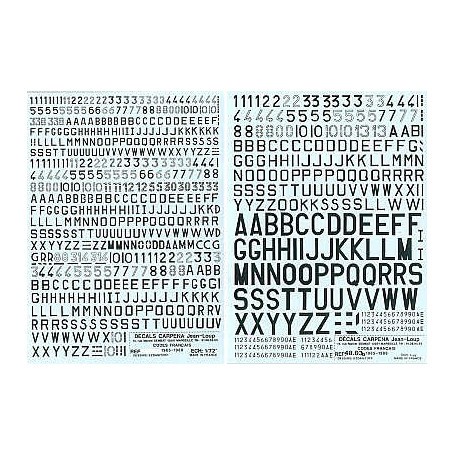 Decals French A.F Codes /Numerals 
