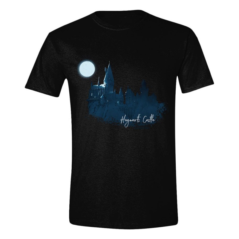 Harry Potter T-Shirt Moon Hogwarts Castle Painted T-shirt