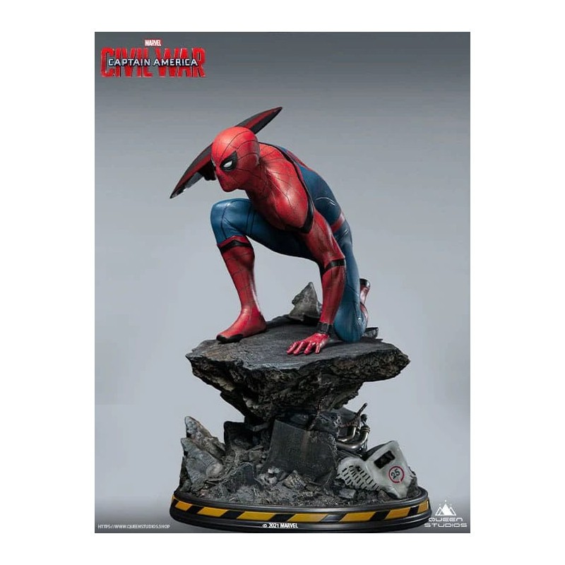 Captain America Civil War Spider-Man Captain America Premium Version 40cm Figurines