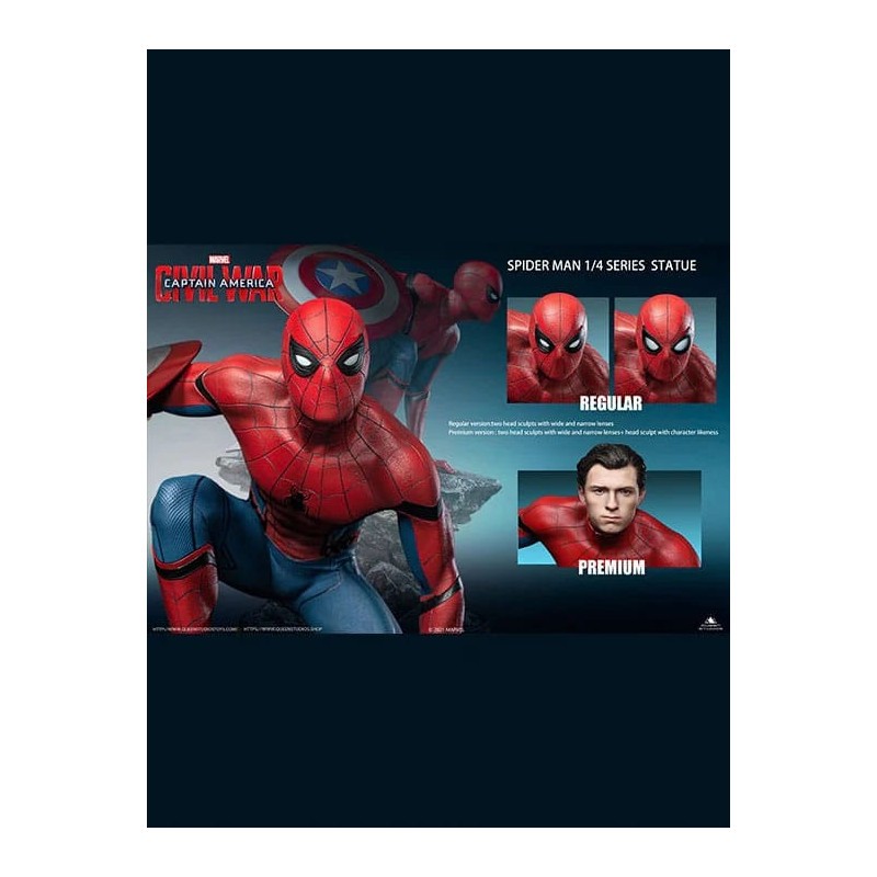 Captain America Civil War Spider-Man Captain America Premium Version 40cm