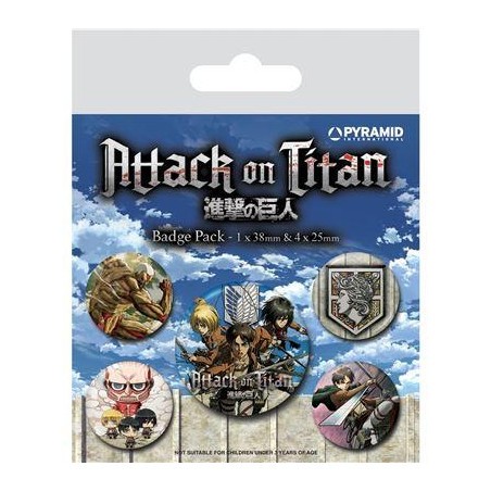 ATTACK ON TITANS - Season 3 - Pack 5 Badges 