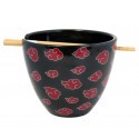 NARUTO - Ramen Bowl with Chopstick 470ml - Akatsuki Logo 