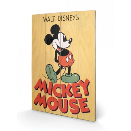 DISNEY - Mickey Mouse Color - Print on wood 40x59cm 