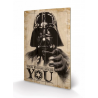 STAR WARS - Your Empire Needs You - Print on wood 40x59cm REPROD 