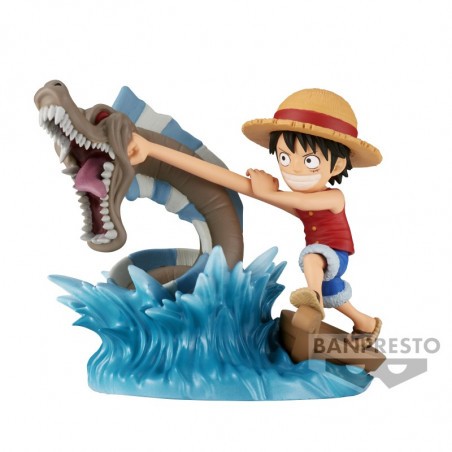 ONE PIECE - Luffy VS Local Sea Monster - WORLD COLLECTABLE FIGURE LOG STORIES Figurine