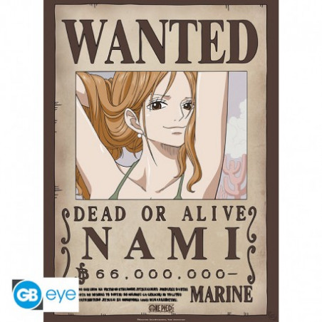 ONE PIECE - “Wanted Nami” Poster (52x38) 