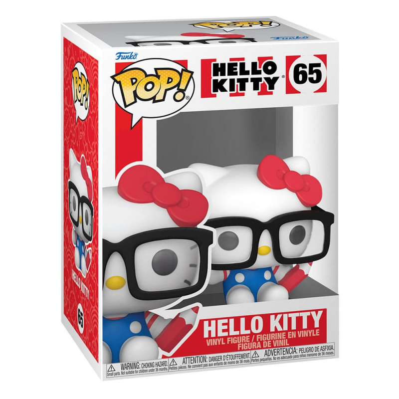 Hello Kitty POP! Sanrio Vinyl Hello Kitty Nerd 9cm Figurines