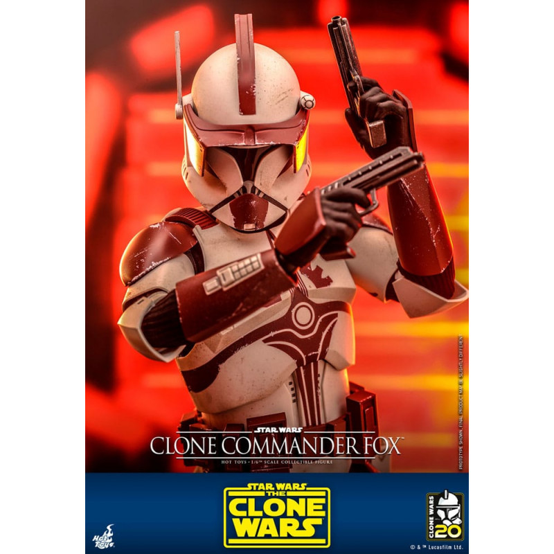 HOT912313 Star Wars: The Clone Wars 1/6 Clone Commander Fox 30cm
