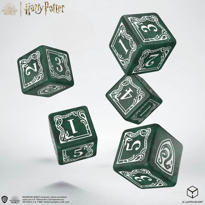 Harry Potter Dice Pack Slytherin Dice & Pouch Set (5) Dices