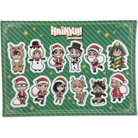 Haikyu!! SD Group Christmas stickers set 