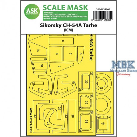 CH-54A Tarhe one-sided express fit mask for ICM 