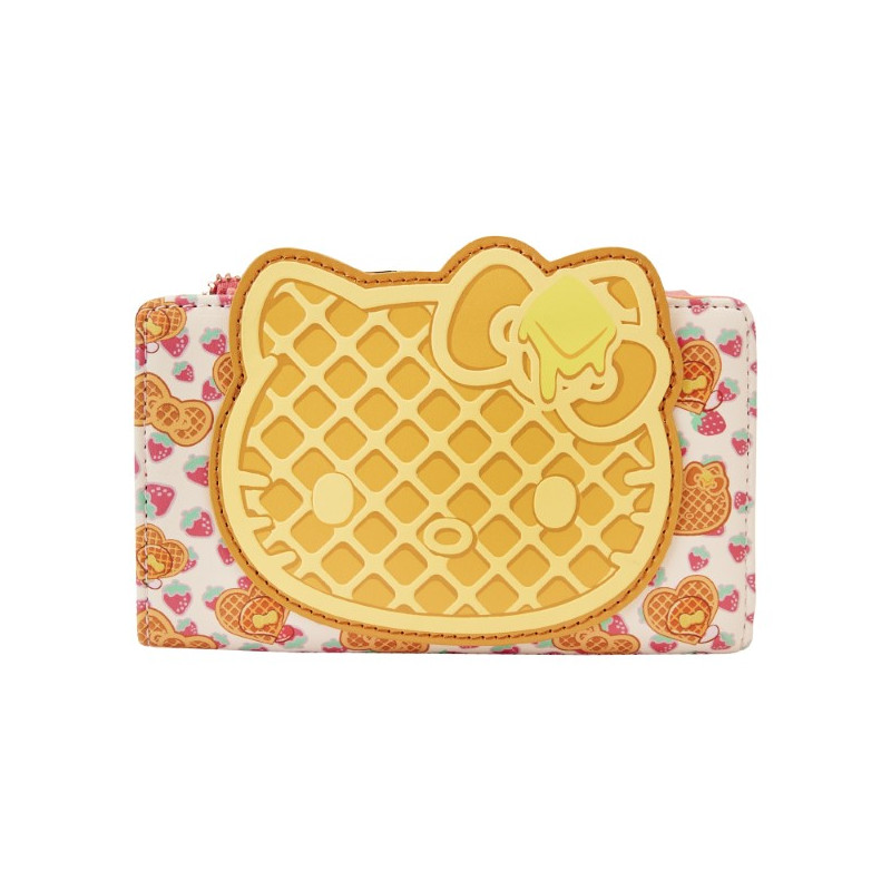 Hello Kitty Loungefly Breakfast Waffle Wallet 