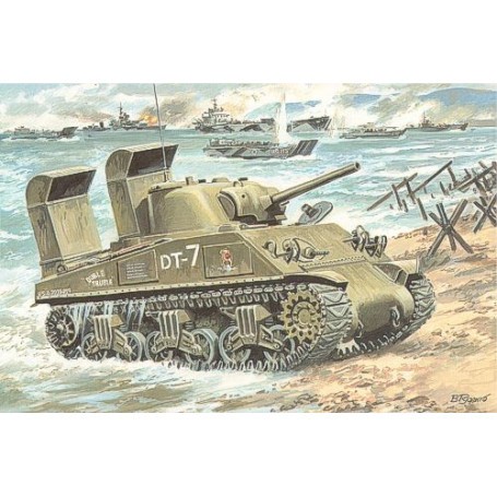 M4A3 Sherman with Deep Wading Trunks Model kit
