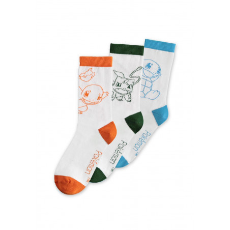 POKEMON - Summer - Pack of 3 Pairs of Socks (T43/46) 