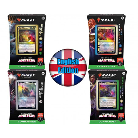 Magic The Gathering - Commander Masters Decks Display (4) - English Board game and accessory