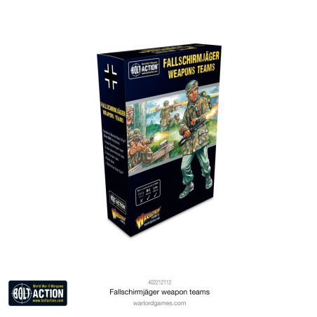 Fallschirmjäger Weapons Teams Add-on and figurine sets for figurine games