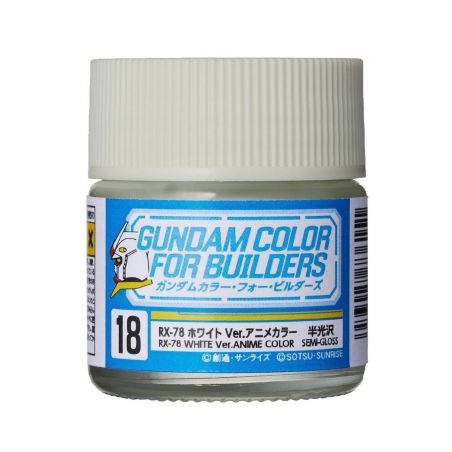 UG-018 - Gundam Color For Builders (10ml) RX-78 WHITE Ver. Paint