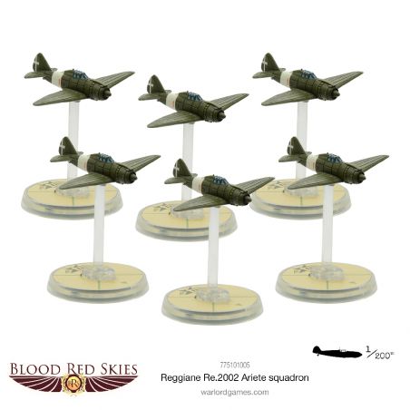 Blood Red Skies Reggiane Re.2002 Ariete Squadron Add-on and figurine sets for figurine games