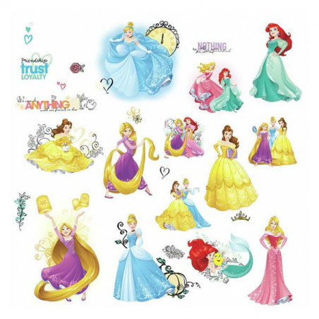 Disney Princess Friendship Adventures Medium Wall Stickers 20X20Cm 