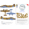 Bristol Beaufighter tropical Pattern B camouflage pattern paint masks (designed to be used with 
