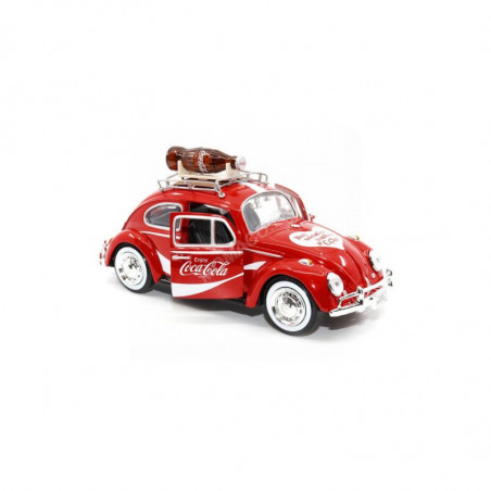 VOLKSWAGEN BEETLE WITH BOTTLE ON THE ROOF 1966 "COCA-COLA - BUY SOMEONE YOU LOVE A COKE" Die cast