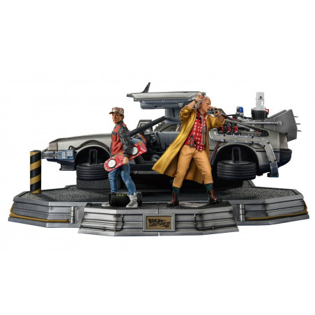 Back to the Future 2: Deluxe DeLorean Full Set 1:10 Scale Statue 
