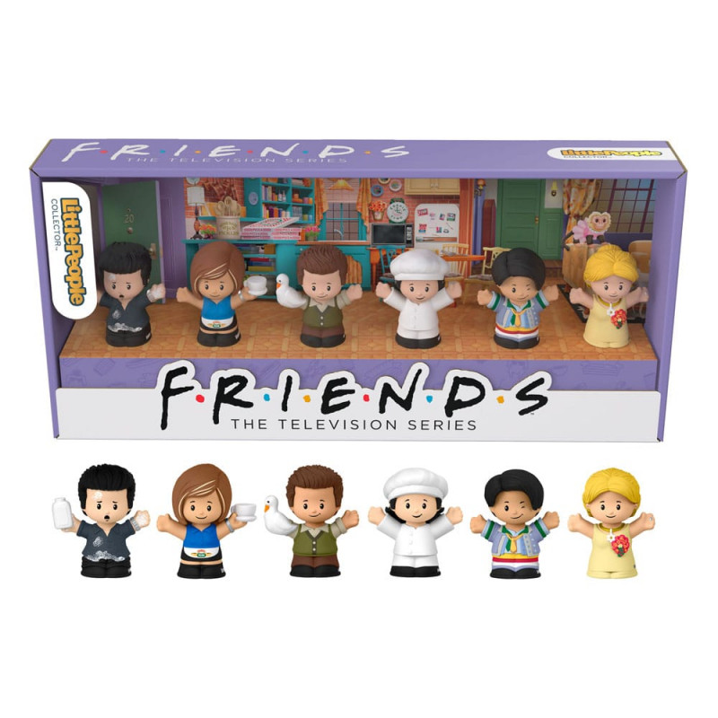 Friends pack 4 Fisher-Price Little People Collector minifigures 7 cm