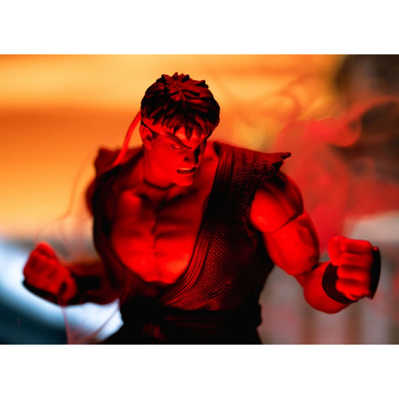 Ultra Street Fighter II: The Final Challengers 1/12 Action Figure Evil Ryu SDCC 2023 Exclusive 15 cm